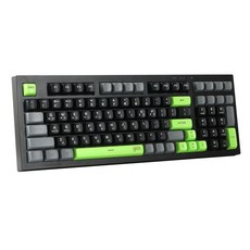 지클릭커 오피스프로 사일런스 M RGB 무소음 98키 무선 블루투스 키보드, Poker Green RC2, WK50, 제조사축