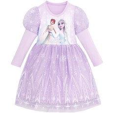 冰雪奇緣 女童Lumi蜜桃絨連身睡裙 VI 28645