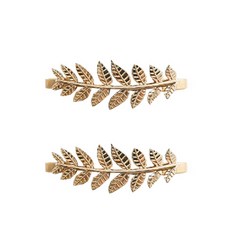 스틸 정리 링 커튼집게 38cm, 골드(리프 브랜치), 2개