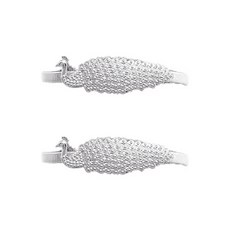 鋼製整理環窗簾夾 38cm, 2個, 銀色(孔雀)