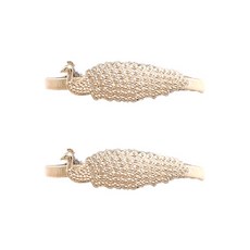 鋼製整理環窗簾夾 38cm, 2個, 金色(孔雀)