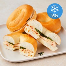플레잇 바질토마토 베이글 샌드위치 3개입 (냉동), 510g, 1개