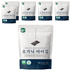 룰루맘 오가닉 아이김 20봉, 김맛, 20g, 6개