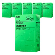 WELLIT 蘆薈果凍條隨身包, 280g, 6盒