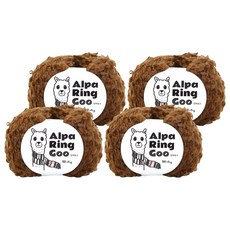 Knitt Alpha Ringu 編織線 50g, 4個, 07 棕色