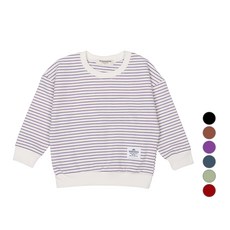 레인보우키즈 아동용 단가라 포인트 맨투맨