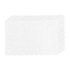 Maket Gamseong 餐飲用長方形蕾絲花邊紙 150入 26 x 19 cm, 1個, 單一顏色