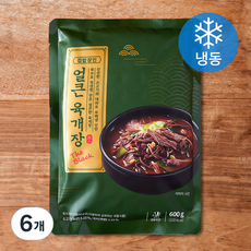 집밥장인 육개장 더블랙 (냉동), 600g, 6개