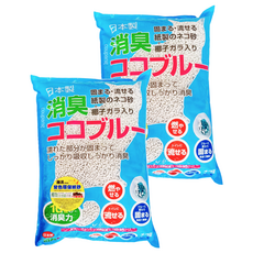 FUJIURA 藤浦 椰殼活性碳紙砂藍, 14L, 2包, 無香