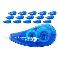다다 가성비 수정테이프 6m, 블루, 16개