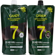 C2M Candy Seven TS 護髮染髮霜 遮蓋白髮染髮劑, 深棕色, 1個