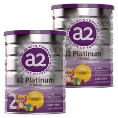 에이투밀크 a2플래티넘 단백질 분유 2단계 6개월~1세, 900g, 2개