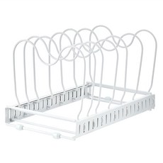 MATURE 美萃 伸縮瀝水收納架 可調節支架 適用多種尺寸櫥櫃抽屜, 白色, 1個