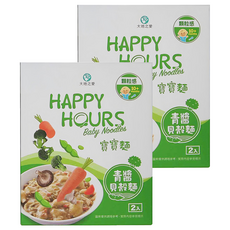 HAPPY HOURS 寶寶麵 青醬貝殼麵，適合10個月以上嬰幼兒, 300g, 2盒