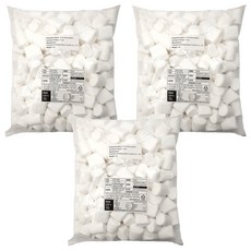 SAMJIN 三進 白棉花糖, 1kg, 3包