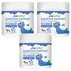 IN-Plus 11合1 多元平衡配方犬用保健品 GFN11益生菌 280g, 調節消化機能, 益生菌, 3罐