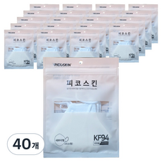 피코스킨 참조은 2D 마스크 S KF94, 화이트, 40개, 5개입