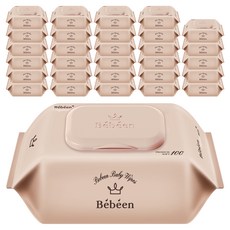 베베앙 오리지널 플러스 유아물티슈 캡형, 55g, 100매, 40개