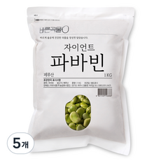 바른곡물 페루산 자이언트 파바빈, 1kg, 5개