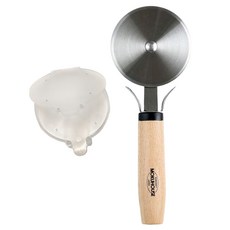 SUNCRAFT 川嶋 MOKU 木柄滾輪刀 附蓋, 天然木 銀色, 1支