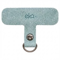 ekax 手機掛繩夾片 晨曦綠 PU皮革 五金, 1個