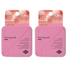 NOL 果香紙肥皂 (水蜜桃) 40枚入 時尚外型 小巧好攜帶, 6g, 2盒