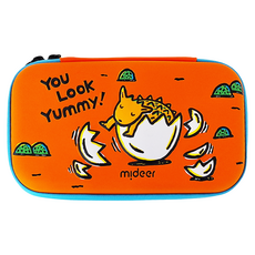 mideer 兒童筆袋**, 甲龍寶寶 橘色, 1個