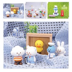 Fluffy House 可撕式素描本 3款 x 2p 組, 8開, 50張, 1套