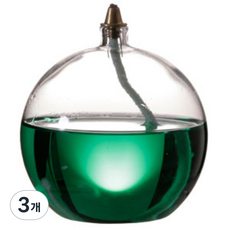 石蠟球油燈 8公分, 3個