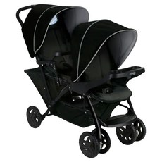 美國 GRACO 0~3歲雙人座嬰兒手推車 Stadium Duo, 探險黑