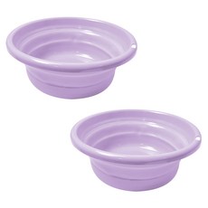 World Clean 多用途折疊式簡易臉盆 小型, 紫色, 2個
