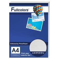 fullcolors 直紋雙面列印霧面相片紙, A4, 1包