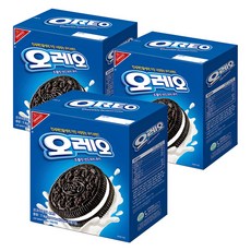 오레오 화이트 크림 초콜릿 샌드위치 쿠키, 1kg, 3개
