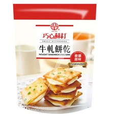 中祥 巧心蘇打 牛軋餅乾, 145g, 1袋
