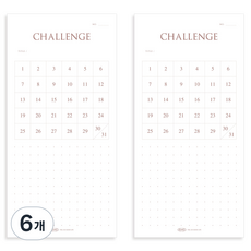 플레픽 챌린지 메모 사인, 01 챌린지, 60매, 6개