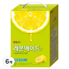 담터 레몬에이드 믹스 분말, 15g, 6개