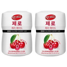 RICHIS 零卡氣泡飲料粉 櫻桃口味, 600g, 2罐