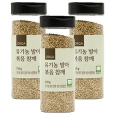 ORGA WHOLE FOODS 白芝麻, 110g, 3罐