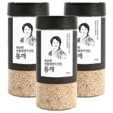 傳統大師崔順熙製作的芝麻, 200g, 3罐