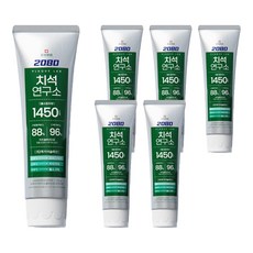 2080 牙結石研究所 高含氟牙結石護理牙膏 潔淨清新薄荷, 120g, 6個