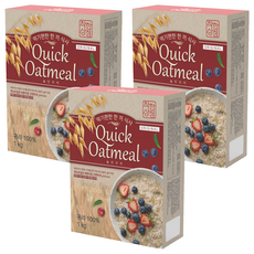 Good Store 原味燕麥片 1kg, 3個