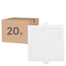 FaSoLa 多用途一次性防蟲網格地漏貼，方形款，10片裝, 14.7 x 12.7cm, 2組