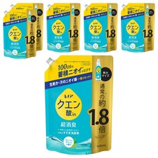 Lenor 蘭諾 檸檬酸消臭衣物漂洗劑 特大補充包 清新綠香, 690ml, 6包