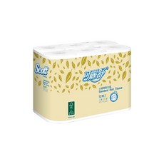 Scott 可麗舒 2層小捲筒式衛生紙, 10.8cm, 12捲, 6袋