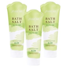 SHARCART 多合一浴鹽 頭皮去角質 身體磨砂膏 蘆薈香, 200g, 3個