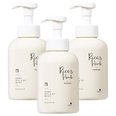 Homekeeping Rice&Herb泡沫洗手乳 深綠雪松香味, 3個, 500ml