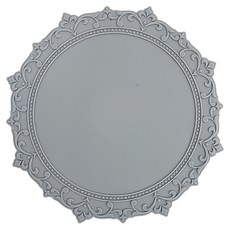 舒心矽膠拜占庭電磁爐餐墊, 灰色, 1個