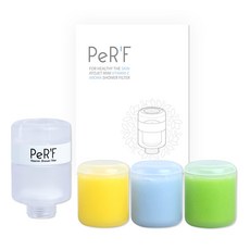 atojet 迷你維他命C蓮蓬頭濾芯3入組, 1組, Sea Salt+Green Tea+Lime Orange