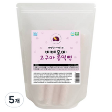 베베모메 유아용 유기농 롱떡뻥, 고구마, 30g, 5개