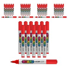 PENMAX 白板筆 209, 紅色的, 60個